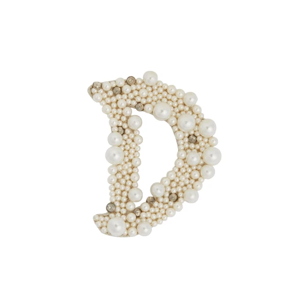 Erdem Pearl Alphabet Brooch D | Brooches & Pins | Coveti
