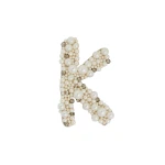 Erdem Pearl Alphabet Brooch K | Brooches & Pins | Coveti