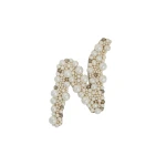 Erdem Pearl Alphabet Brooch N | Brooches & Pins | Coveti