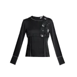 Erdem Satin Cady Long Sleeve Shirt | Shirts | Coveti