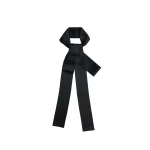 Erdem Satin Cady Neck Scarf in Black | Scarves | Coveti