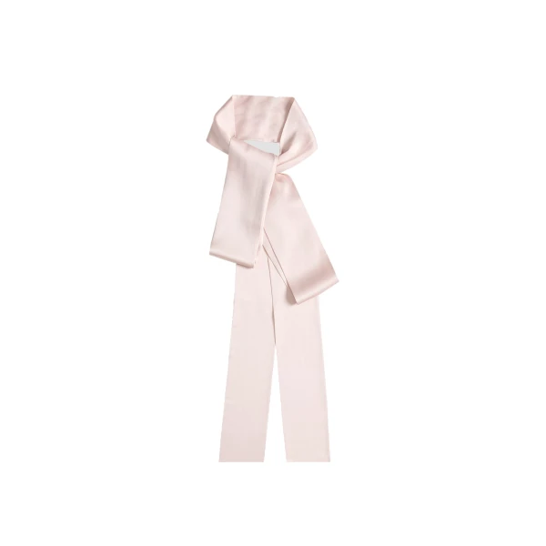 Satin Cady Neck Scarf in Pink