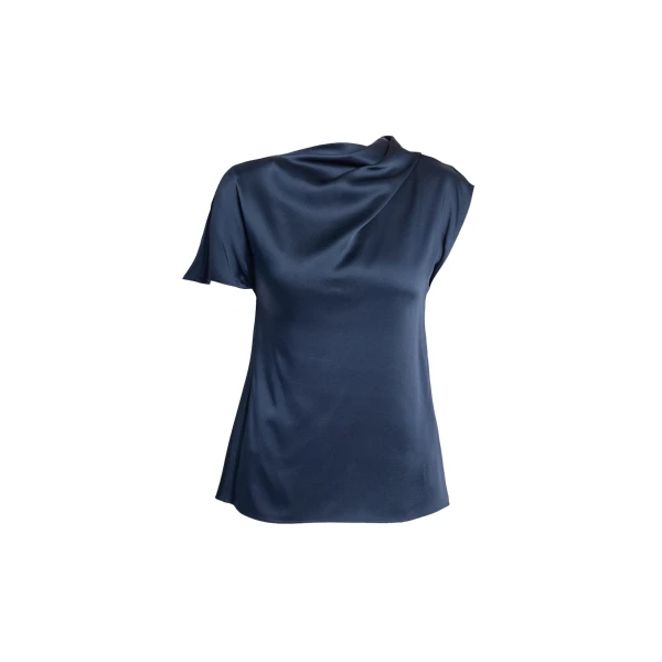 Satin Draped Top