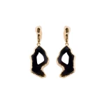 Erdem Stone Earring in Black Agate | Earrings | Coveti