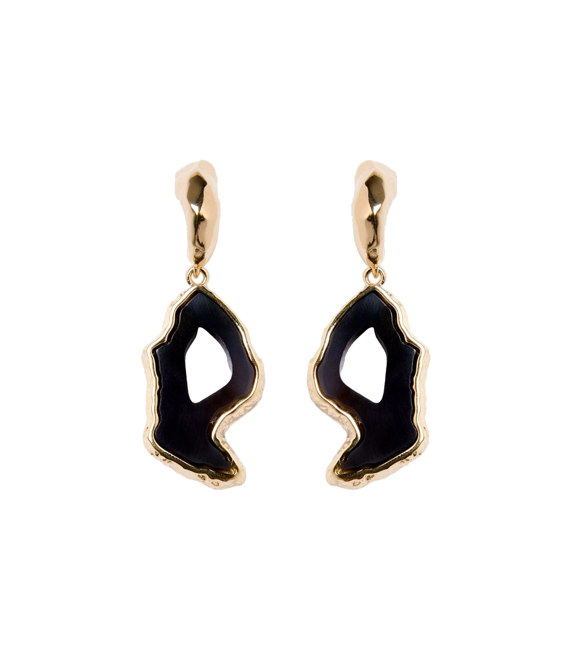 Erdem Stone Earring in Black Agate Erdem Stone Earring in Black Agate | Earrings | Coveti