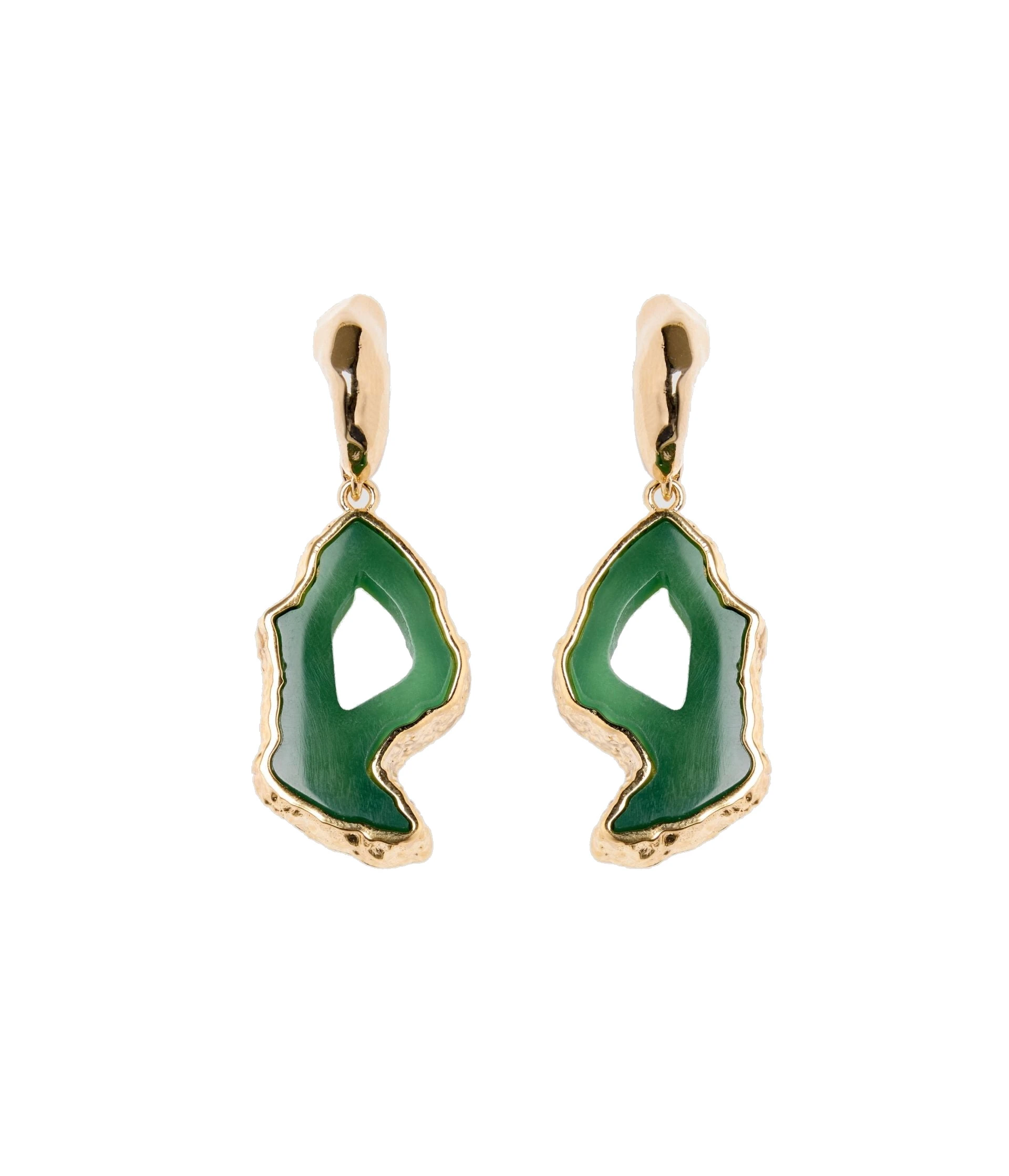 Erdem Stone Earring in Green Agate Erdem Stone Earring in Green Agate | Earrings | Coveti