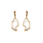 Erdem Stone Earring in White Agate | Earrings | Coveti
