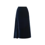Erdem Velvet Draped Midi Skirt | Midi Skirts | Coveti