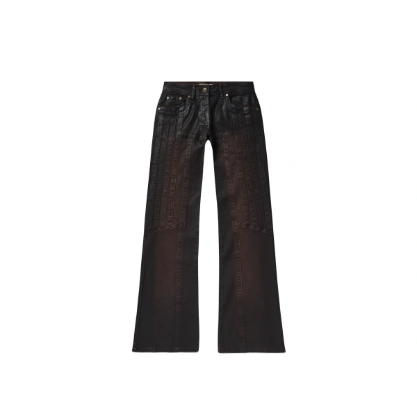Alice Bootcut Jeans in Brown Gloss
