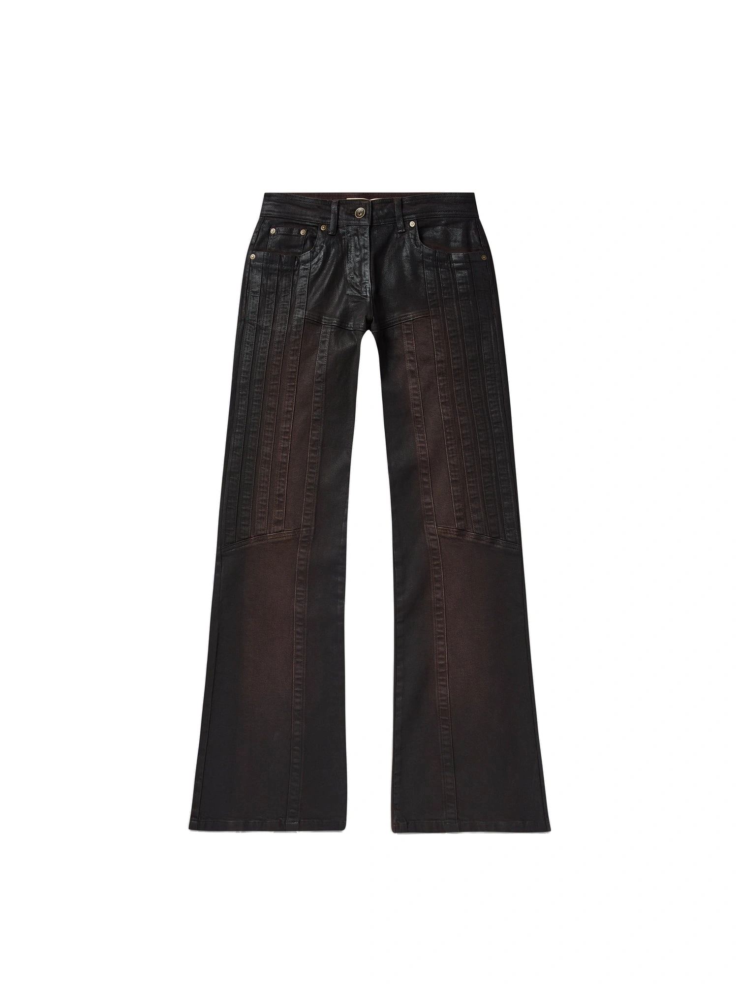 KNWLS Alice Bootcut Jeans in Brown Gloss KNWLS Alice Bootcut Jeans in Brown Gloss | Jeans | Coveti
