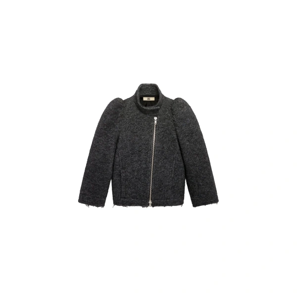 Charlotte Wool Jacket in Dark Grey