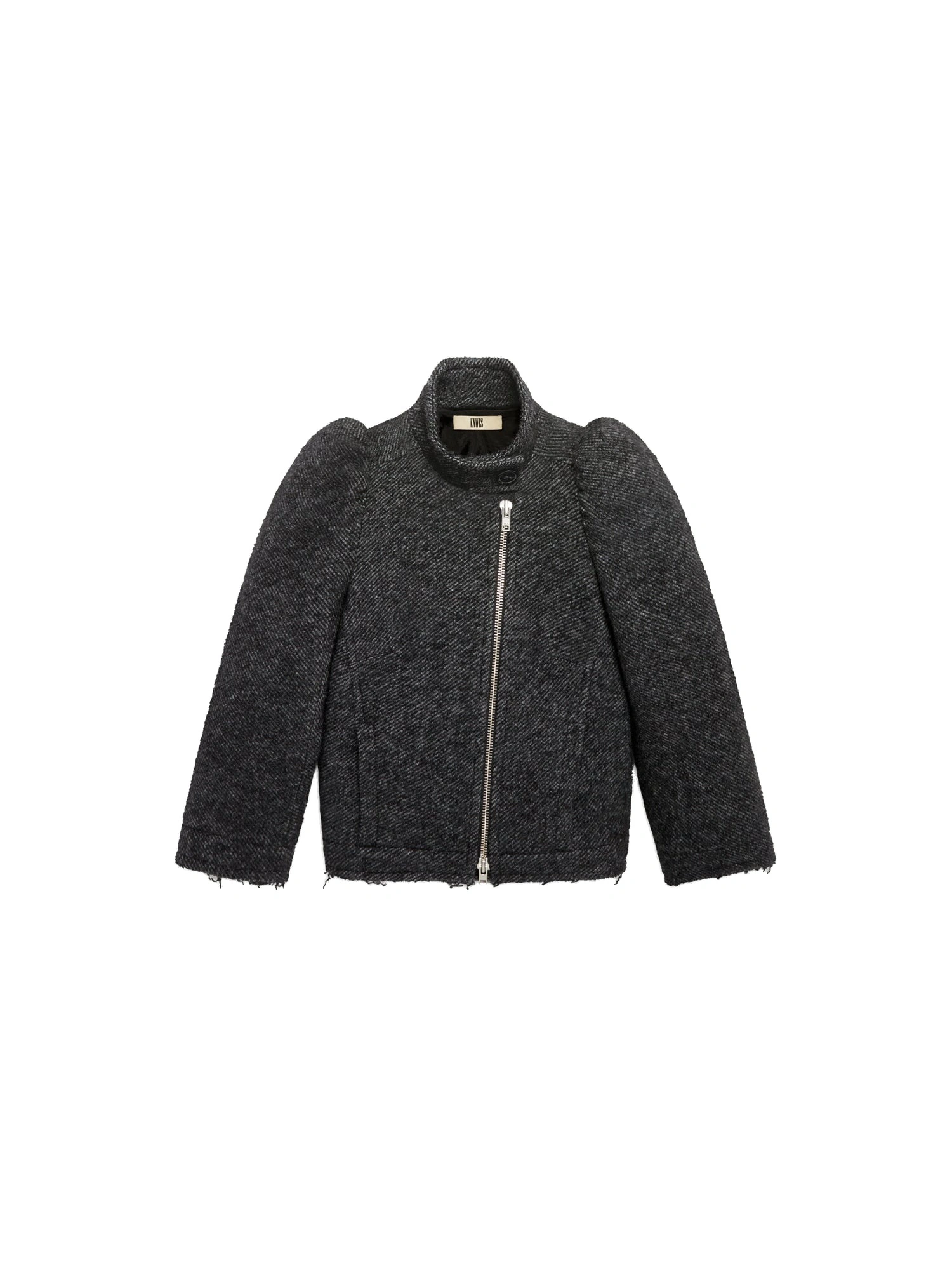 KNWLS Charlotte Wool Jacket in Dark Grey KNWLS Charlotte Wool Jacket in Dark Grey | Tweed & Boucle Jackets | Coveti