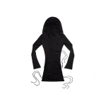 KNWLS CU Hooded Dress in Black | Mini Dresses | Coveti