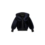 KNWLS Eliza Shearling Jacket in Midnight | Shearling Jackets | Coveti