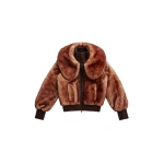 KNWLS Eliza Shearling Jacket in Rust | Shearling Jackets | Coveti