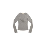 KNWLS Ghost Top in Grey Marl | Long Sleeve Tops | Coveti