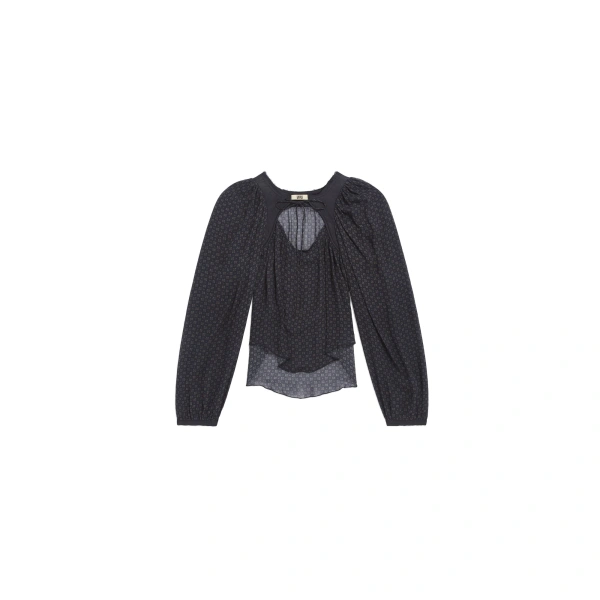Sable Blouse in Scarf Print