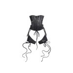 KNWLS Veil Leather Corset in Black | Corset & Bustier Tops | Coveti