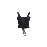 KNWLS Victoria Corset in Charcoal | Corset & Bustier Tops | Coveti