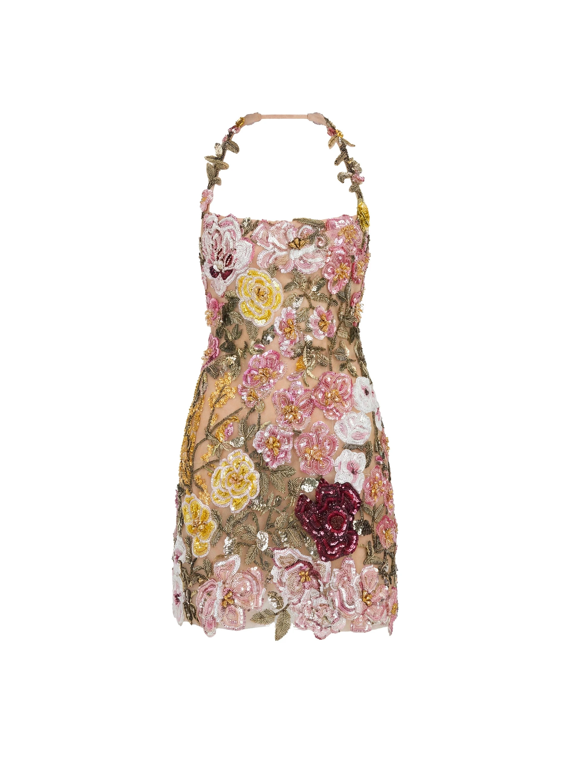 Oscar de la Renta Beaded Mixed Botanical Embroidered Cocktail Dress Oscar de la Renta Beaded Mixed Botanical Embroidered Cocktail Dress | Dresses | Coveti