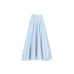 Oscar de la Renta Cotton Poplin Sateen Circle Skirt | Skirts | Coveti