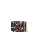 Oscar de la Renta Iris Printed Saffiano O Pochette in Brown | Bags | Coveti
