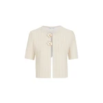 Oscar de la Renta Ottoman Cropped Cardigan | Knitwear | Coveti