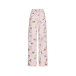 Oscar de la Renta Painted Iris Poplin Pant | Pants | Coveti