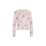 Oscar de la Renta Printed Twinset Cardigan | Knitwear | Coveti