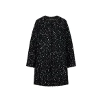 Oscar de la Renta Sequin Ribbon Tweed Coat | Coats | Coveti