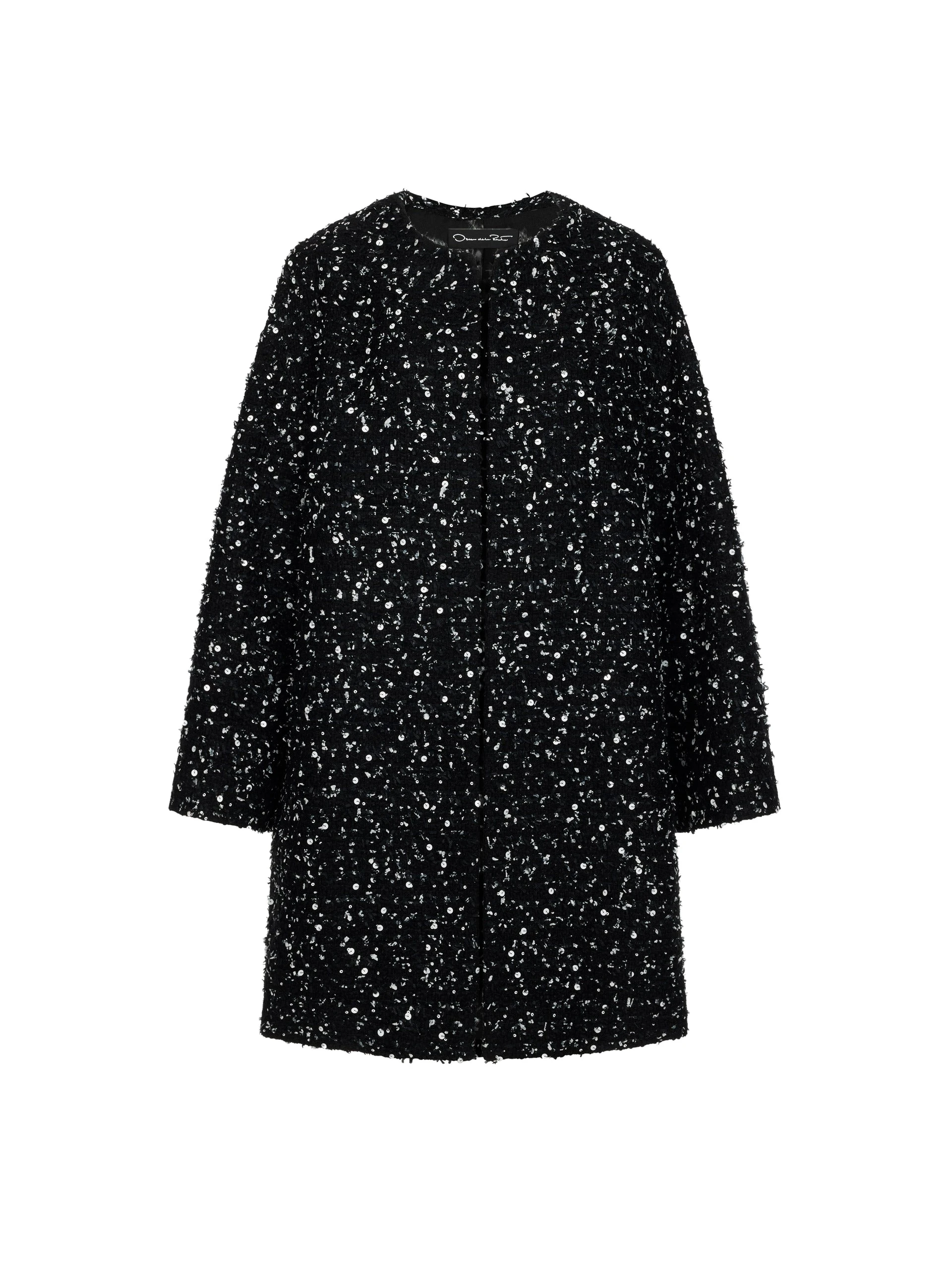 Oscar de la Renta Sequin Ribbon Tweed Coat Oscar de la Renta Sequin Ribbon Tweed Coat | Coats | Coveti