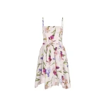 Oscar de la Renta Sleeveless Iris Flowers Poplin Day Dress | Dresses | Coveti