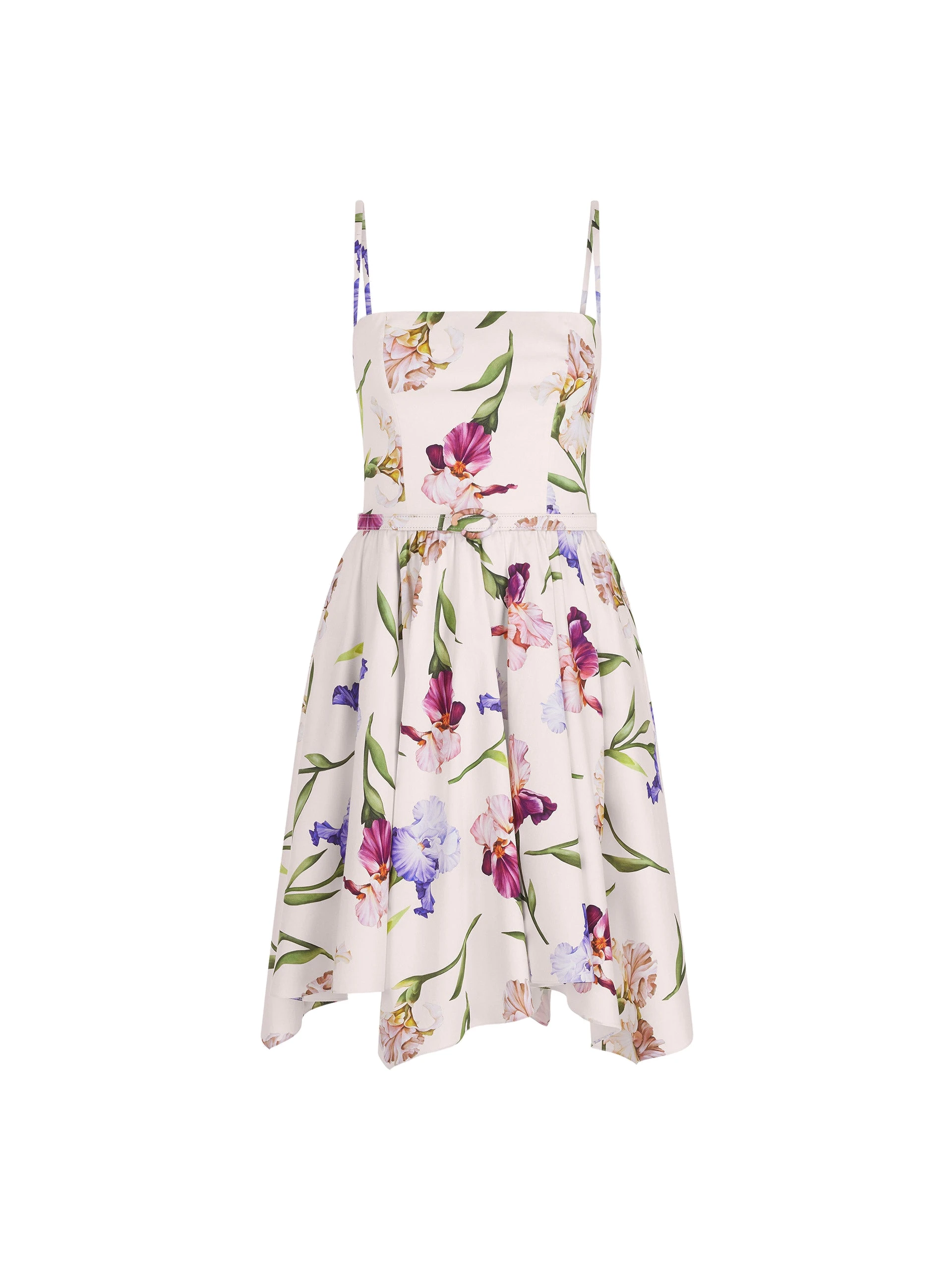 Oscar de la Renta Sleeveless Iris Flowers Poplin Day Dress Oscar de la Renta Sleeveless Iris Flowers Poplin Day Dress | Dresses | Coveti