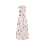 Oscar de la Renta Sleeveless Painted Iris Poplin Day Dress | Dresses | Coveti