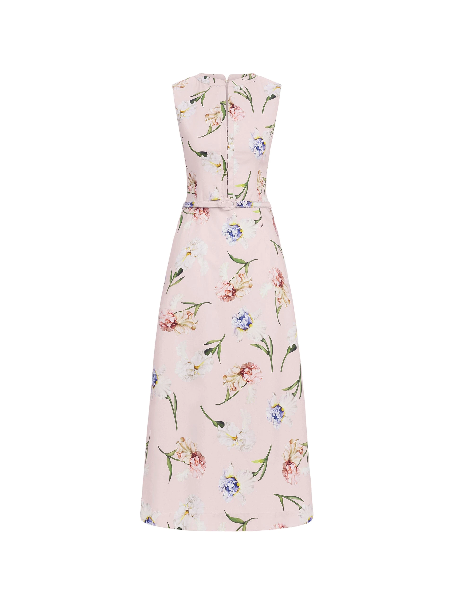 Oscar de la Renta Sleeveless Painted Iris Poplin Day Dress Oscar de la Renta Sleeveless Painted Iris Poplin Day Dress | Dresses | Coveti
