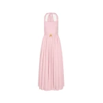 Oscar de la Renta Sleeveless Stretch Cotton Poplin Sateen Day Dress | Dresses | Coveti