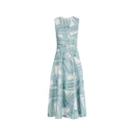 Oscar de la Renta Sleeveless Stripey Plaid Poplin Day Dress | Dresses | Coveti