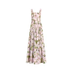 Oscar de la Renta Sleeveless Watercolor Iris Poplin Day Dress | Dresses | Coveti