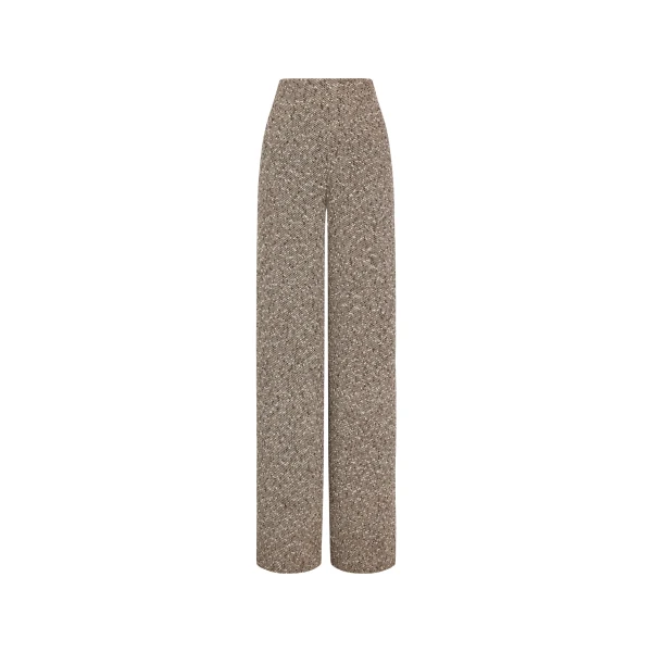 Slubby Wool Tweed Gauze Pant